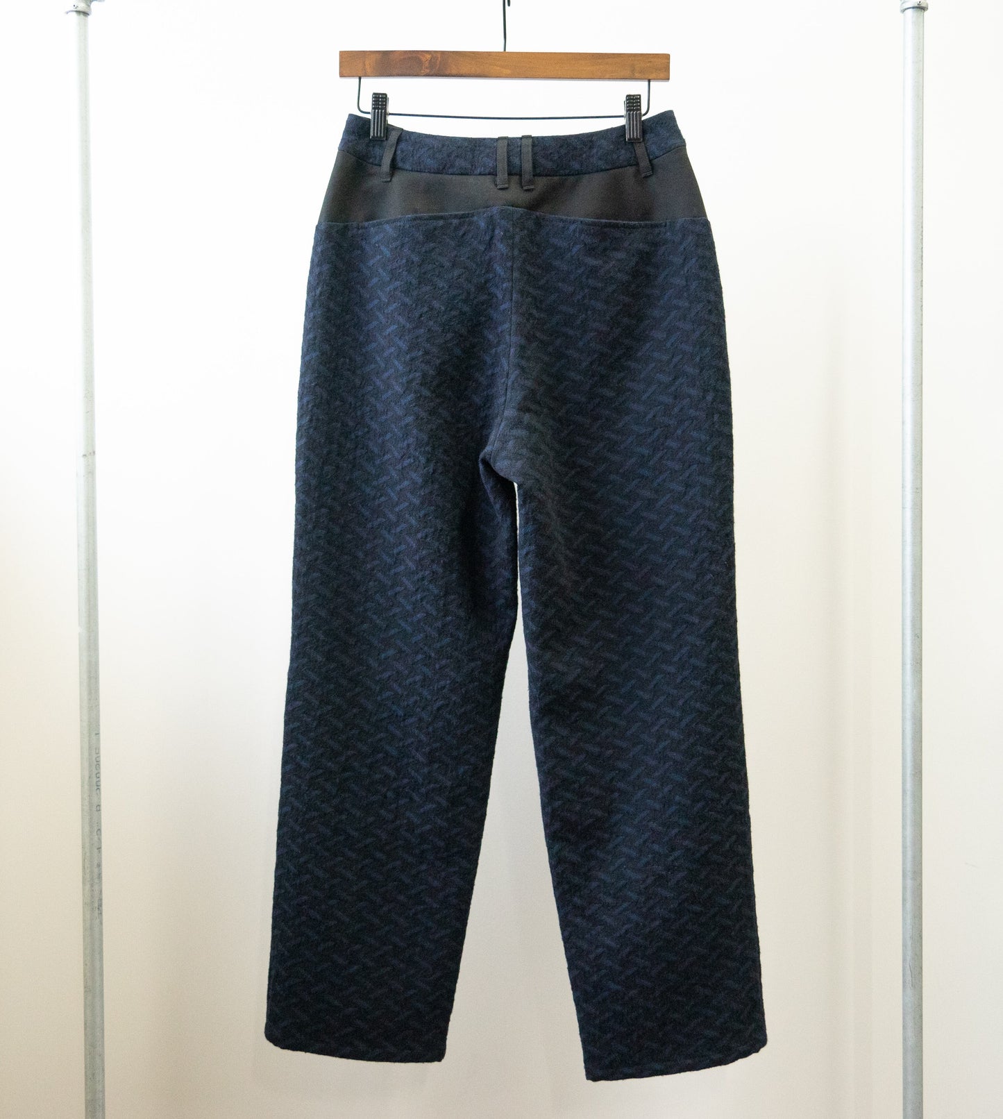 KONTRACT ヘリンボーンコットンウールパンツ(01B-12PT) black navy size:1