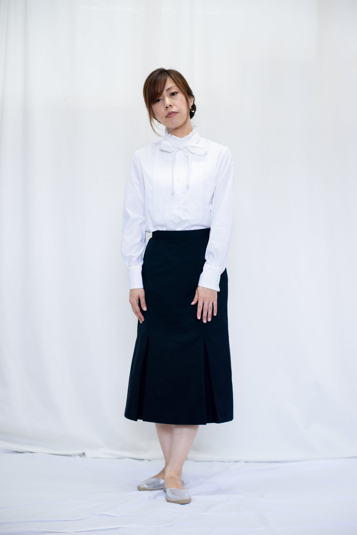 【sugoshi】 "my uniform" pullover dress shirt white size:F