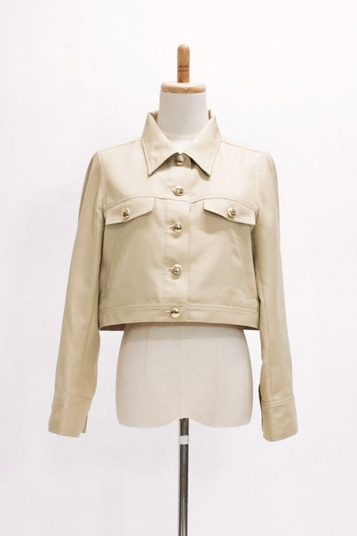 【Ruimeme】stitch cropped jacket  / beige