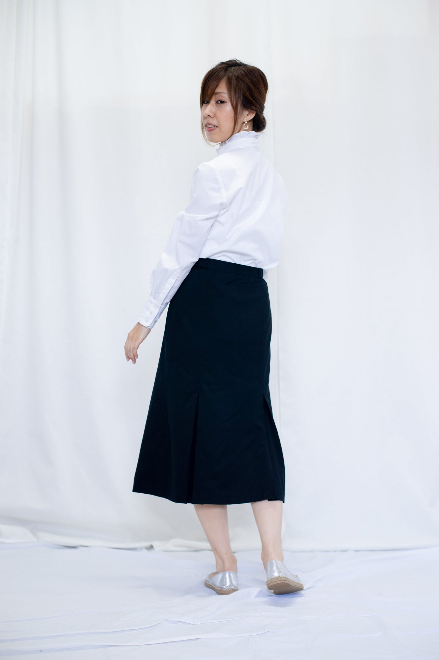 【sugoshi】 "my uniform" pullover dress shirt white size:F