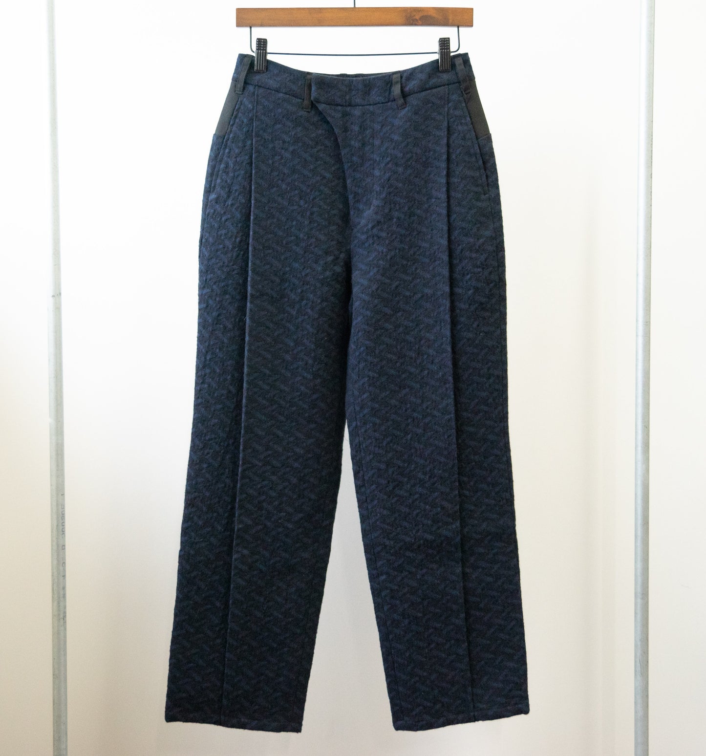 KONTRACT ヘリンボーンコットンウールパンツ(01B-12PT) black navy size:1