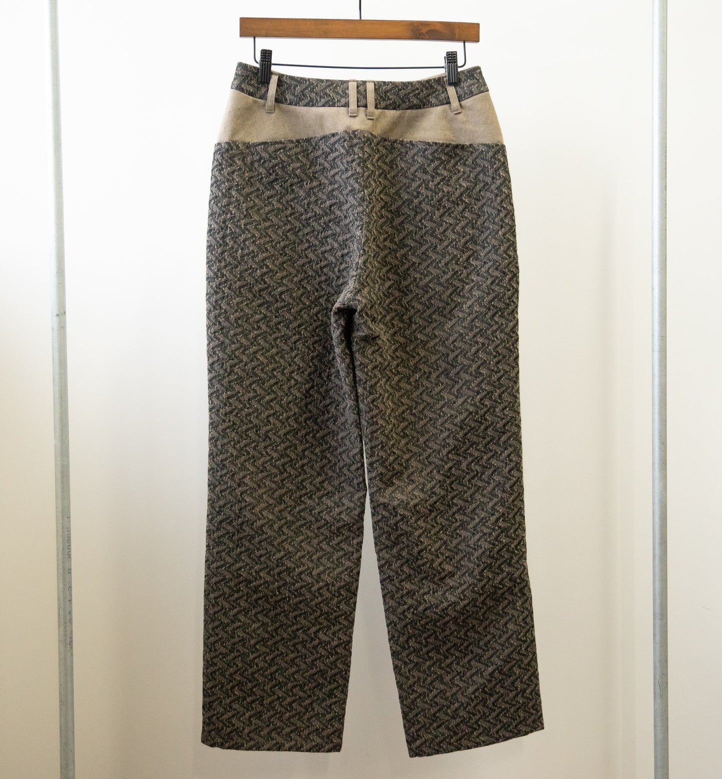 KONTRACT ヘリンボーンコットンウールパンツ(01B-12PT) stone black size:1