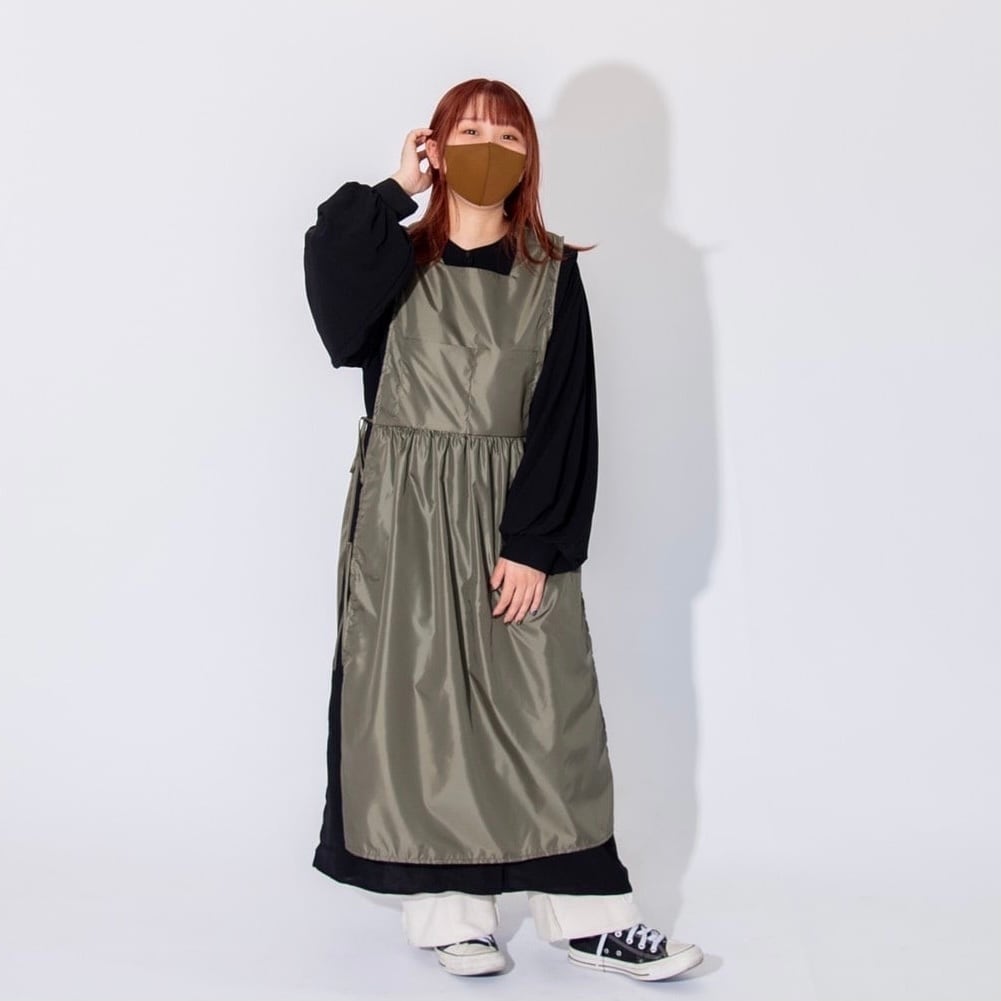 【ValleyMODE】SALE♡サイドリボンエプロンドレス Beige