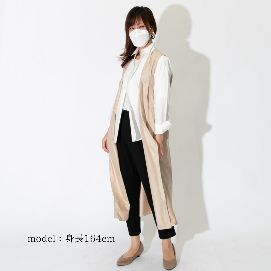 【ValleyMODE】SALE♡2way仕様ジレライクエプロンドレス Beige