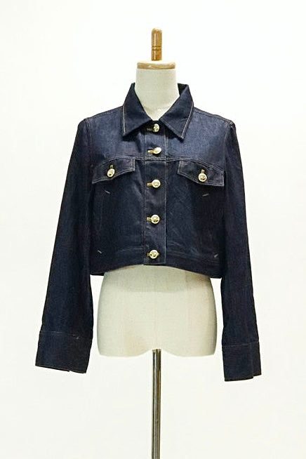 【Ruimeme】stitch cropped jacket  / indigo