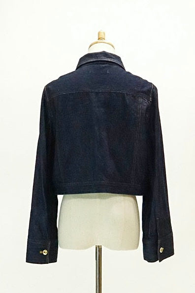 【Ruimeme】stitch cropped jacket  / indigo