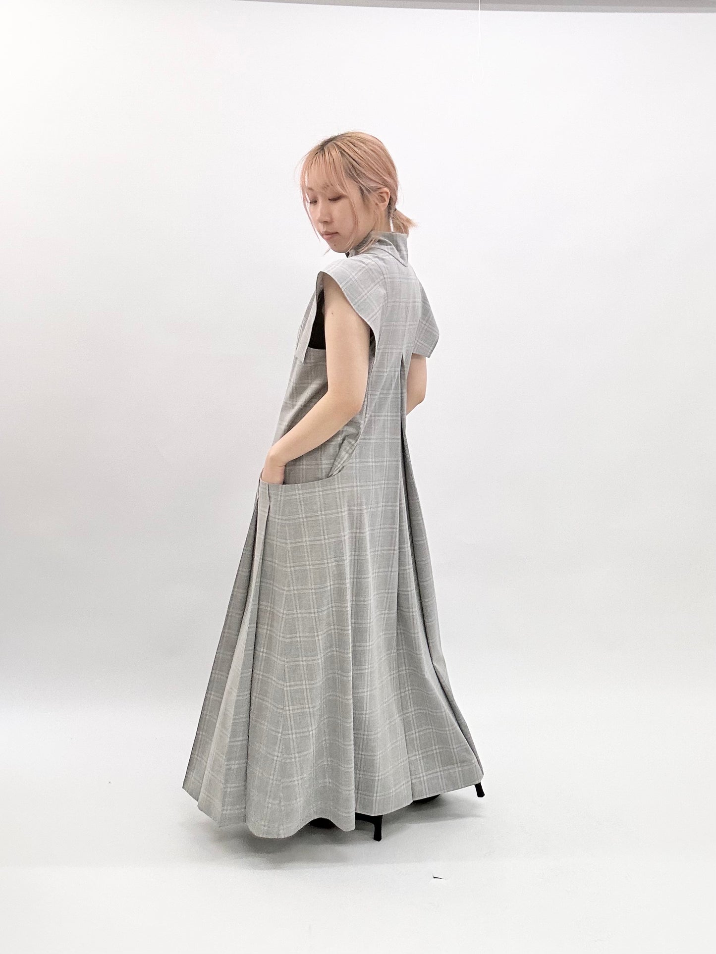 【jesh】Tuck Dress / Gray