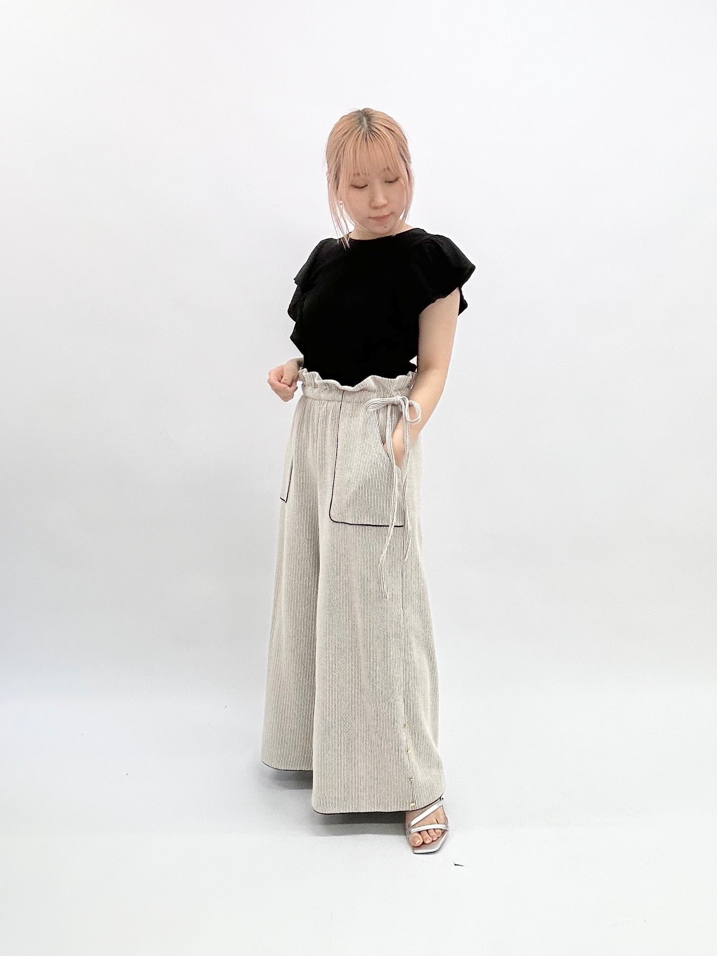 【jesh】Knit Pants / Ecru