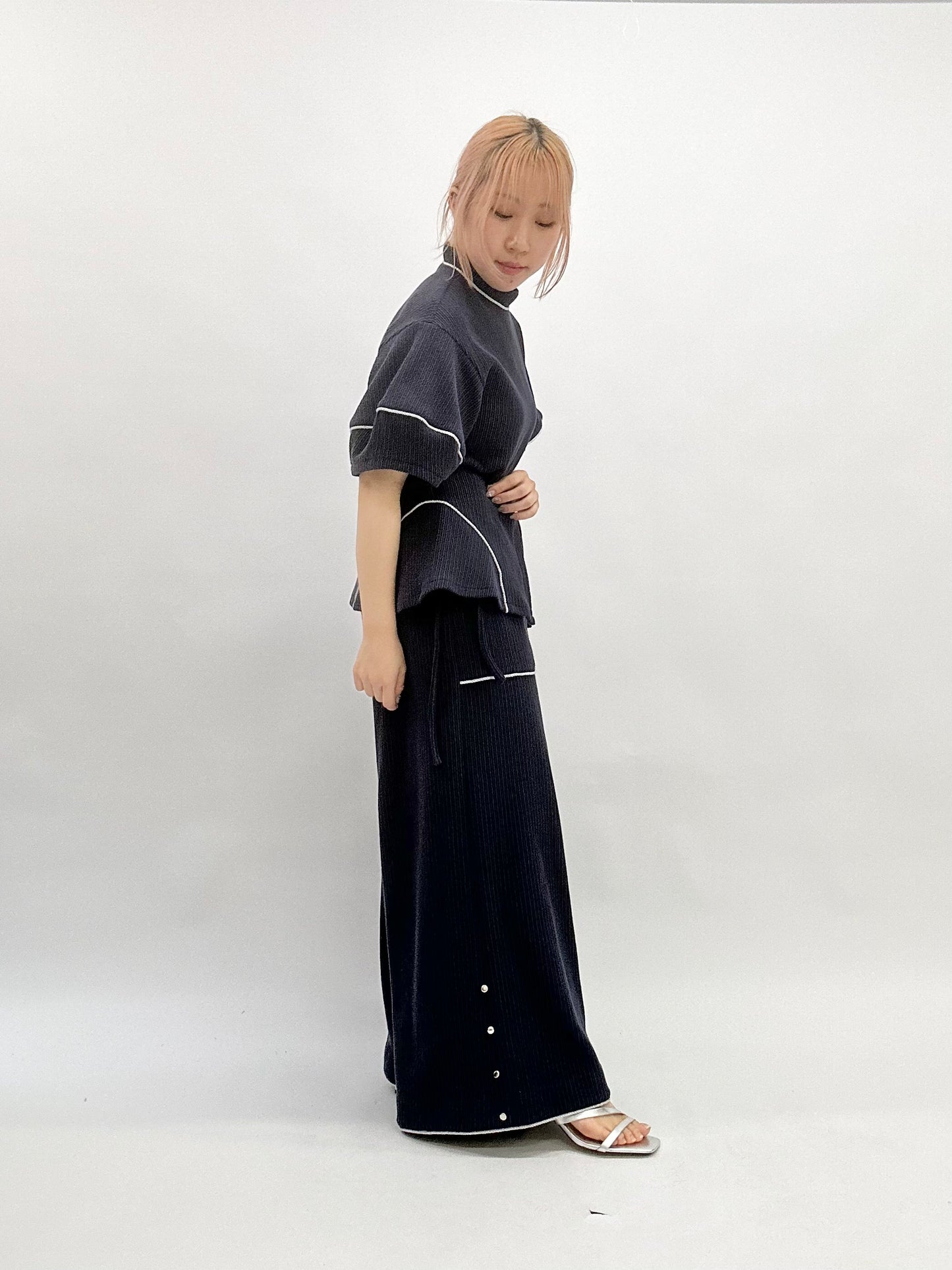 【jesh】Knit Pants / Navy