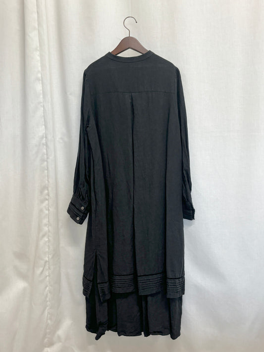 【SAMPLE】overlap dress / black