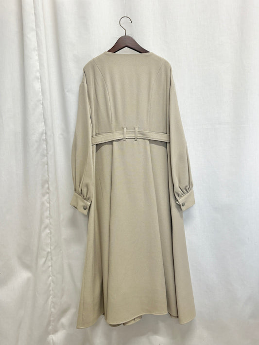 【SAMPLE】woolco tweed dress / beige