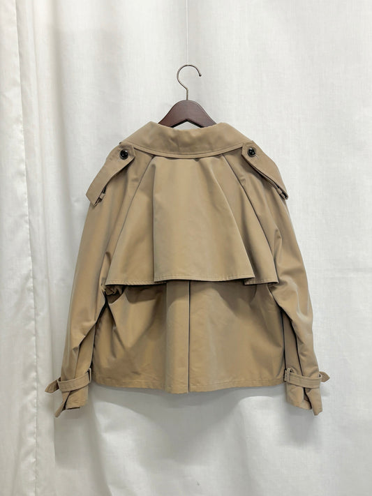 【SAMPLE】short trench coat / beige