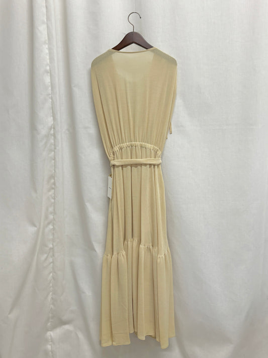 【SAMPLE】cache coeur gather dress / cream yellow