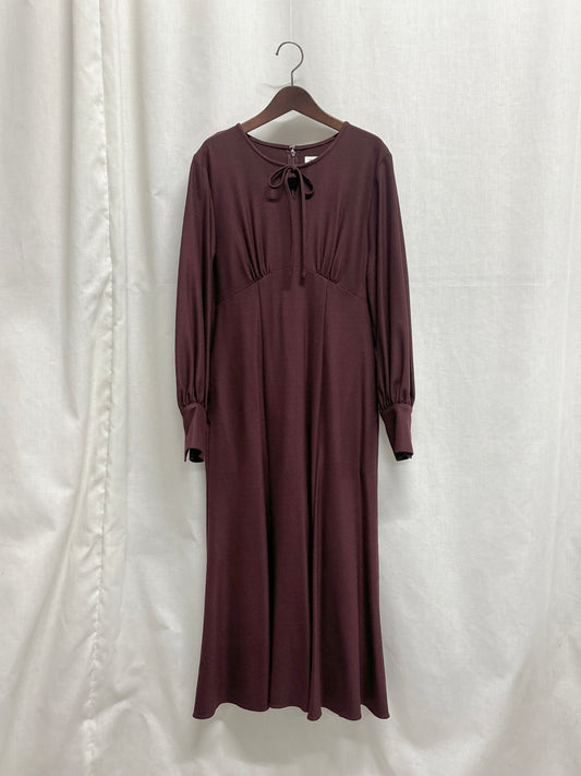 【SAMPLE】mermaid flare dress / bordeaux