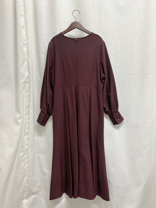 【SAMPLE】mermaid flare dress / bordeaux