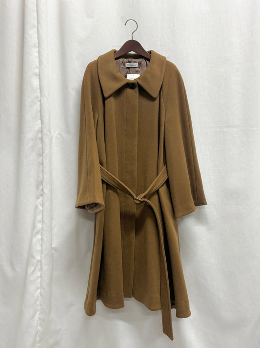 【SAMPLE】melton poncho coat / russet brown