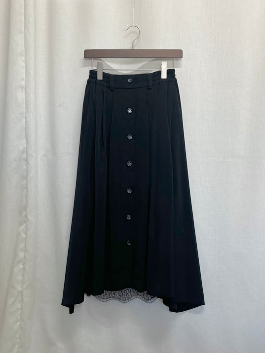 【SAMPLE】Armelle tuck skirt / black（1st sample）