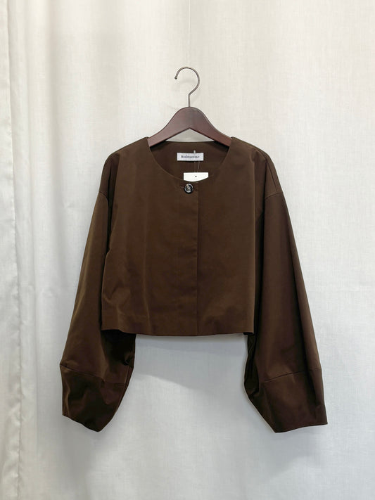 【SAMPLE】lantern sleeve jacket / brown