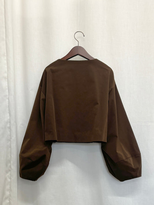 【SAMPLE】lantern sleeve jacket / brown