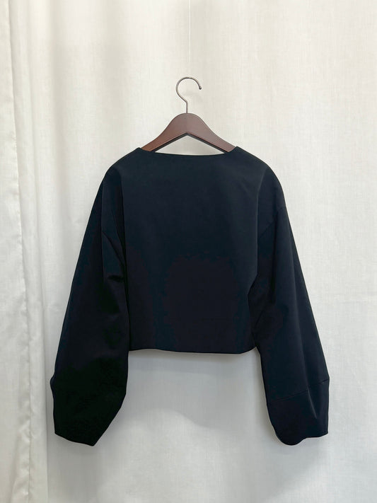 【SAMPLE】lantern sleeve jacket / black