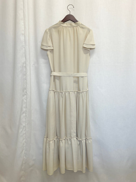 【SAMPLE】〈Agathe〉tiered dress / cream