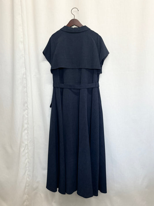 【SAMPLE】〈Renée〉tailored collar dress / navy