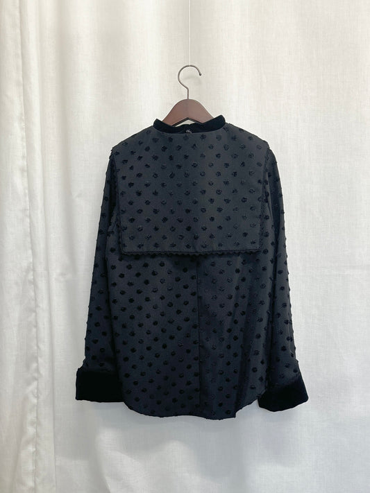 【SAMPLE】〈Laurence〉attached collar blouse / black