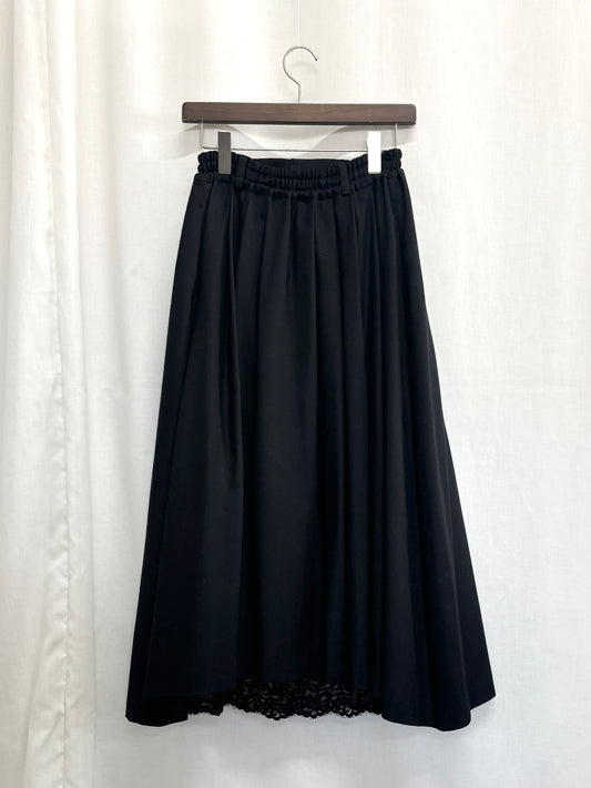 【SAMPLE】Armelle tuck skirt / black（2nd sample）