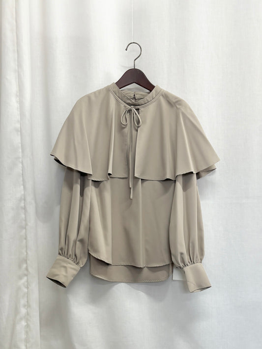 【SAMPLE】cape blouse / beige