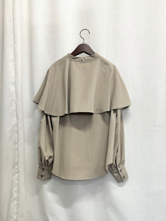 【SAMPLE】cape blouse / beige