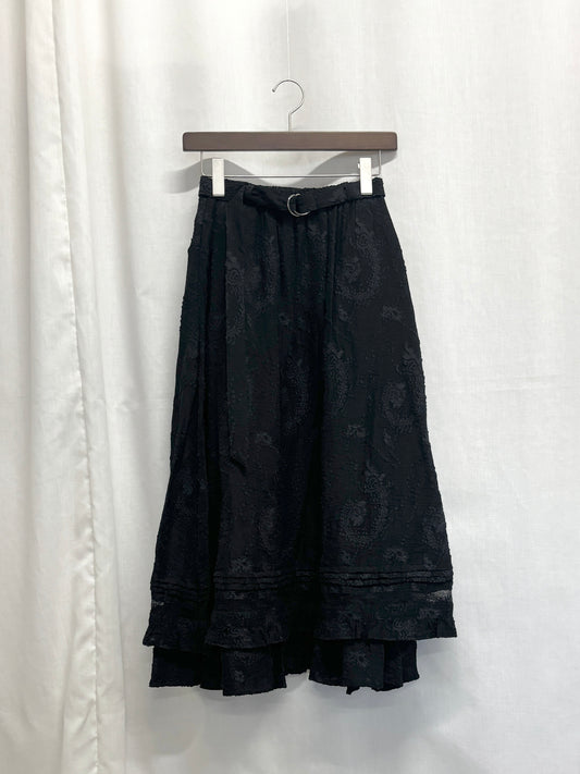 【SAMPLE】frill tiered skirt / black