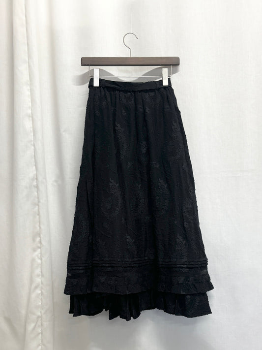 【SAMPLE】frill tiered skirt / black