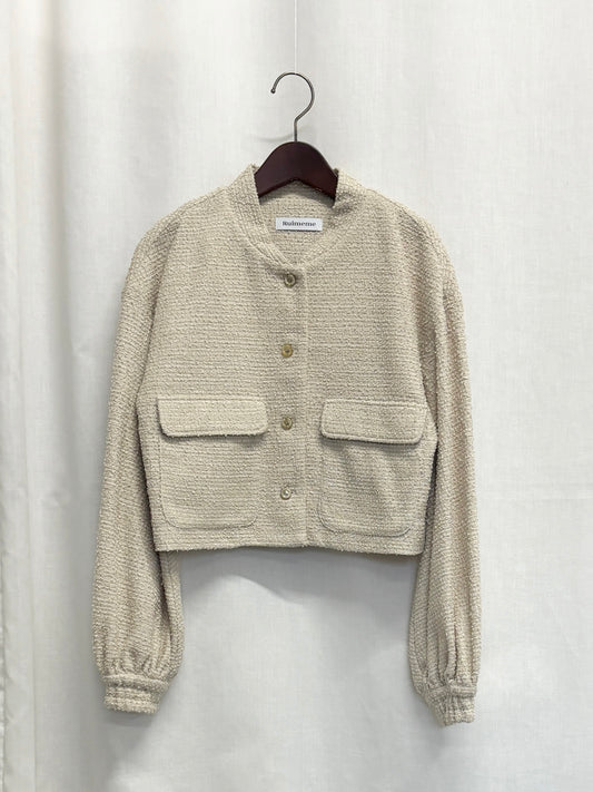 【SAMPLE】tweed MA-1 / beige