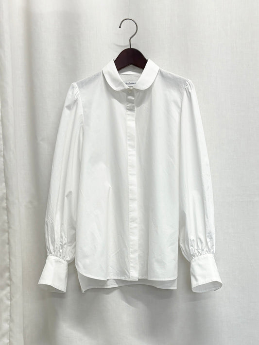 【SAMPLE】round collar blouse / off-white