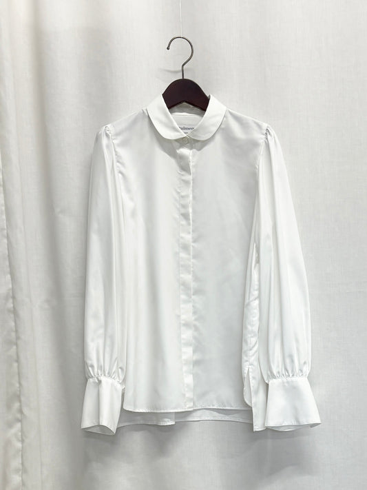 【SAMPLE】round collar blouse / off white