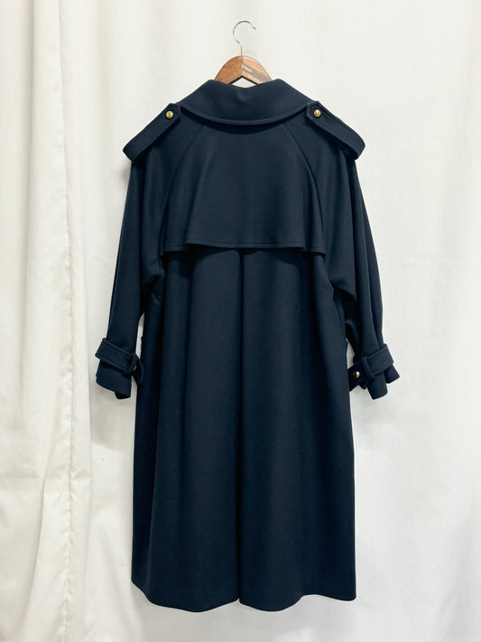 【SAMPLE】trench overcoat / navy