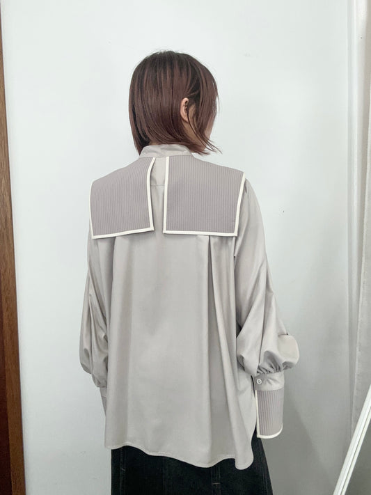 【jesh】Middy Collar blouse / Gray