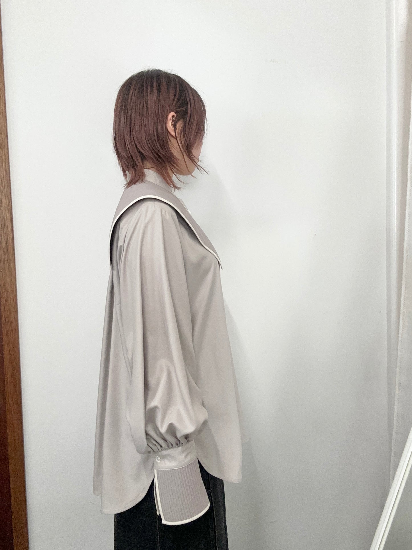 【jesh】Middy Collar blouse / Gray