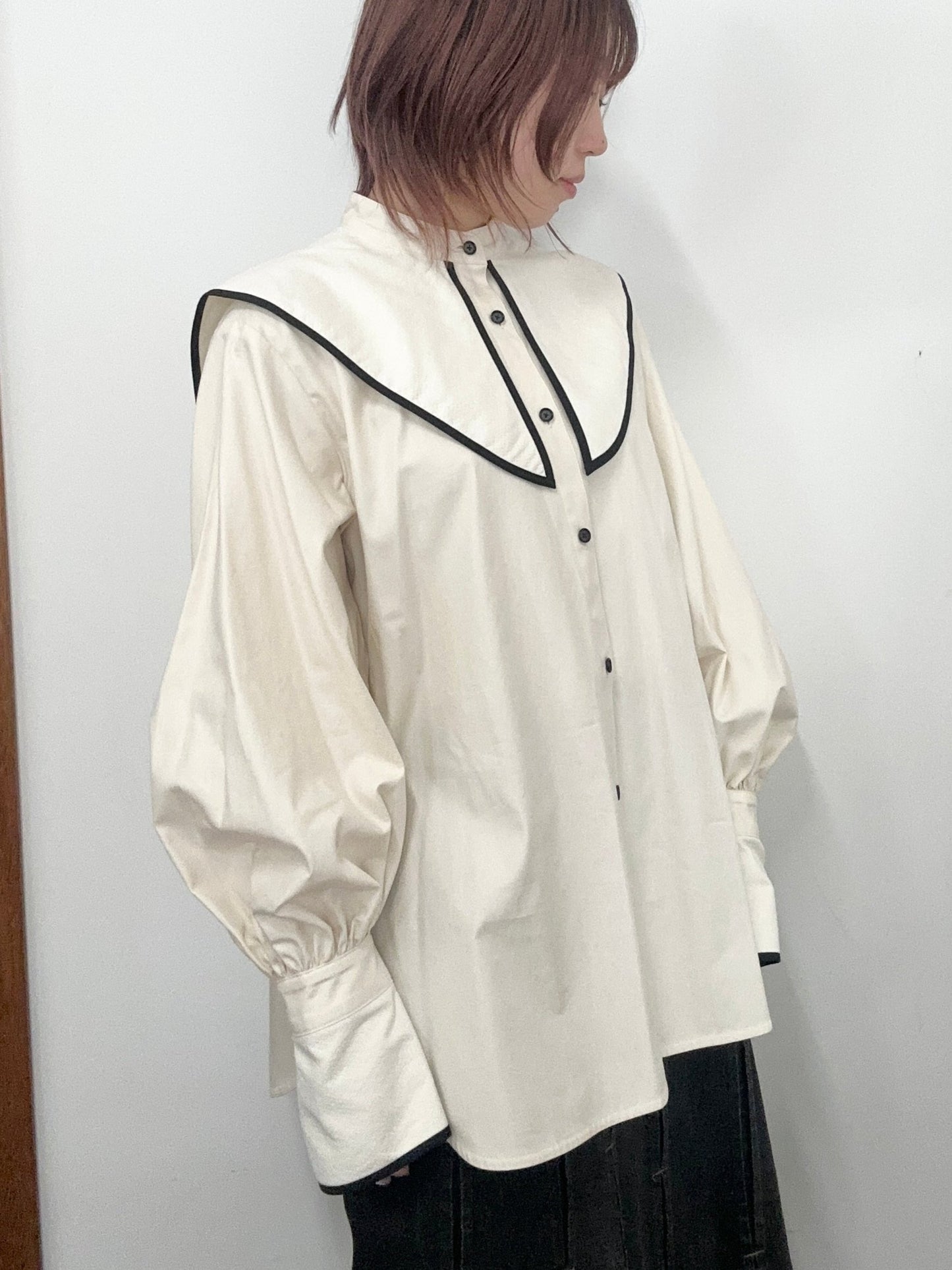 【jesh】Middy Collar Blouse / Ecru