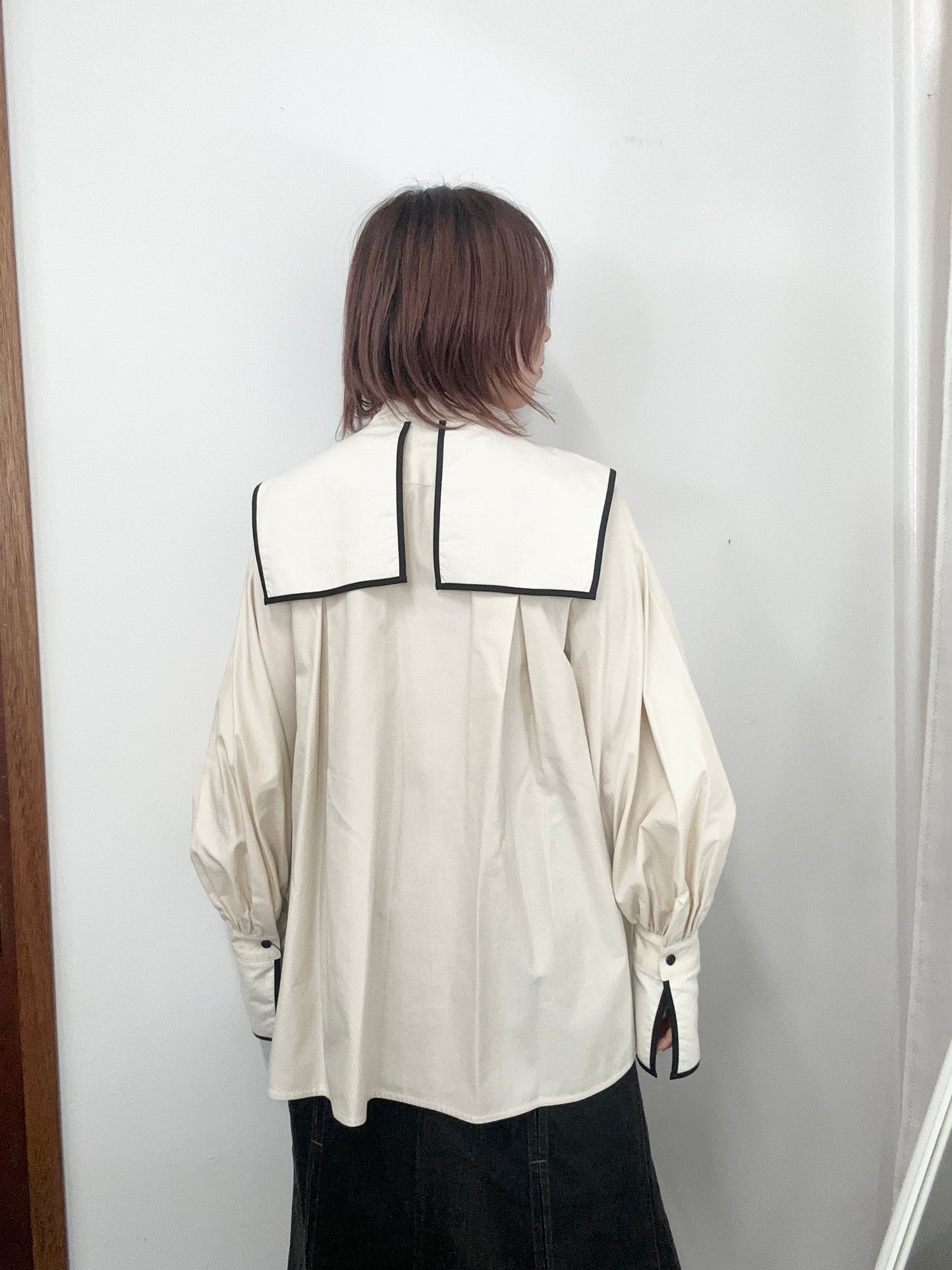 【jesh】Middy Collar Blouse / Ecru