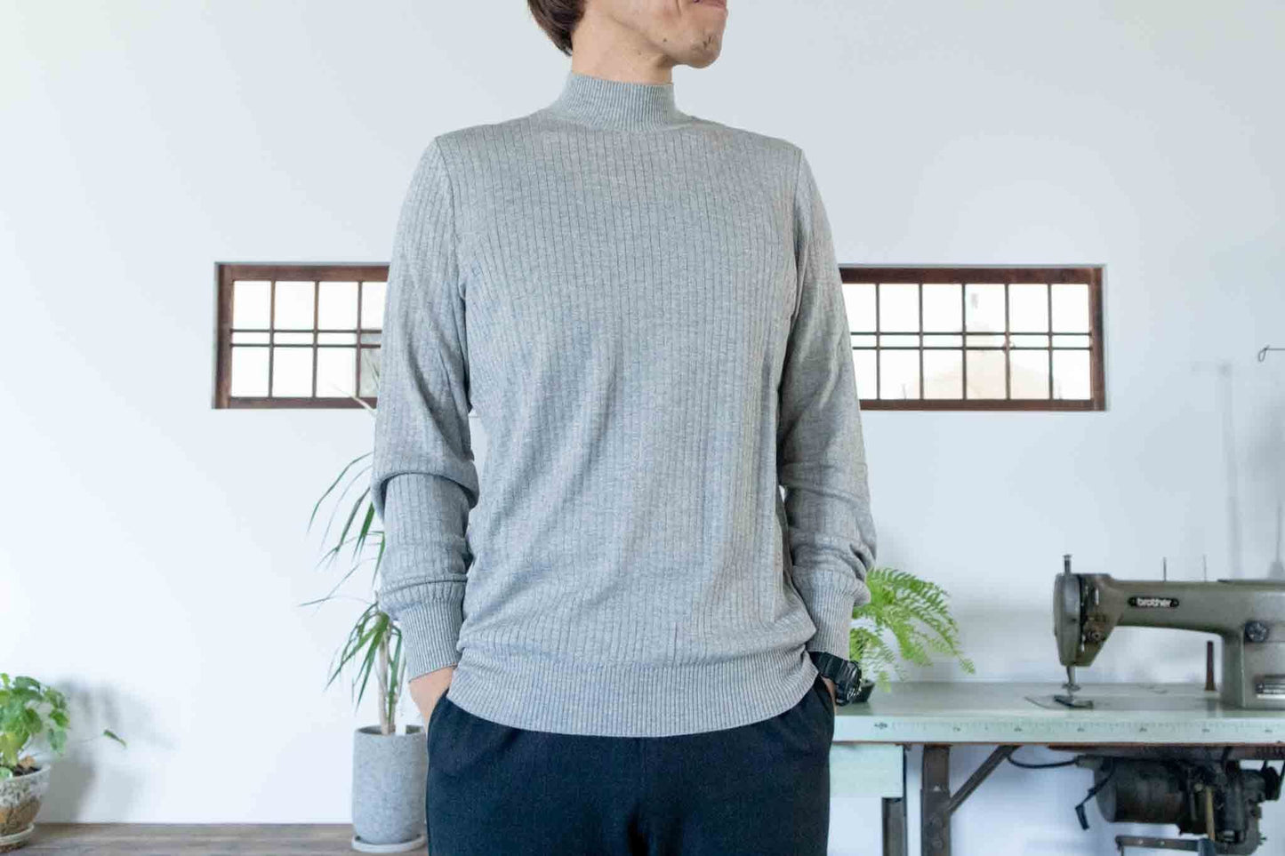 TARV シルクカシミアハイネックニット SilkCashmere High necked(16S-7-2)