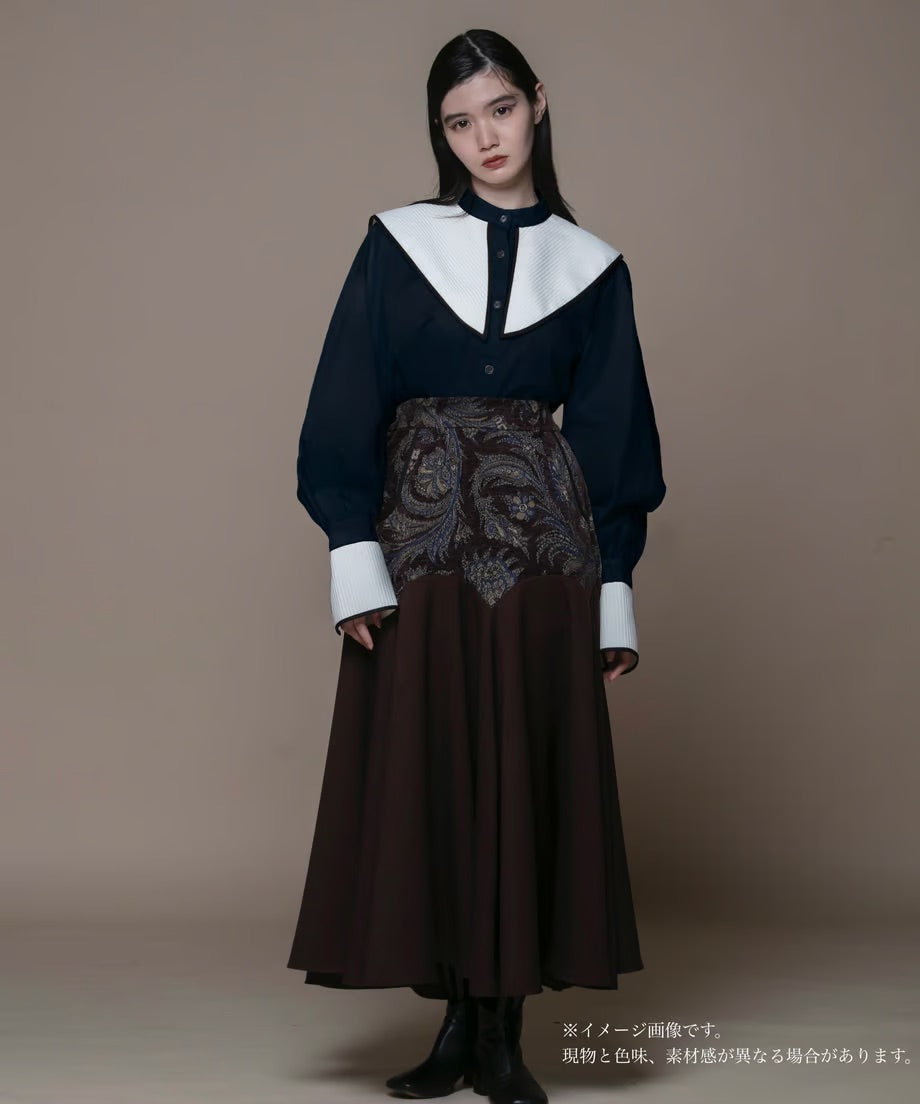 【jesh】Middy collar blouse / Navy