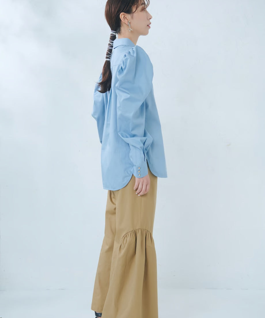 【jesh】Gather Blouse / Blue