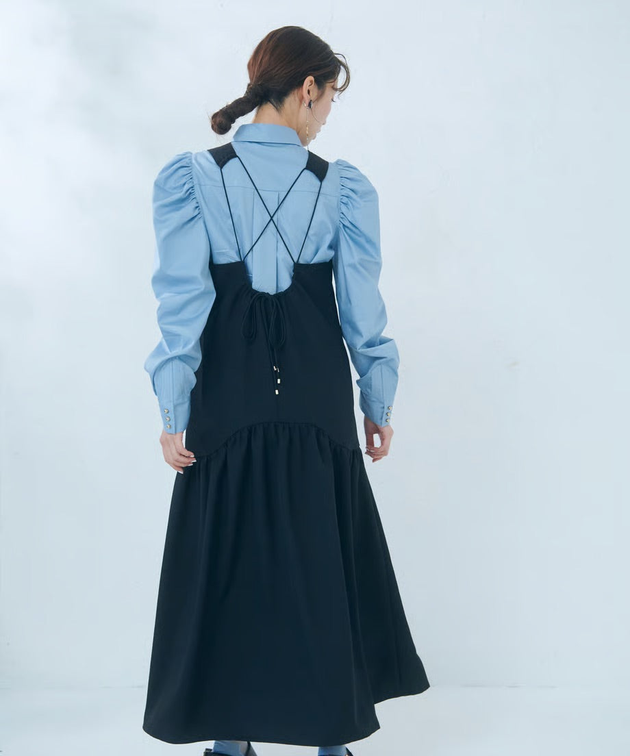 【jesh】Gather Blouse / Blue