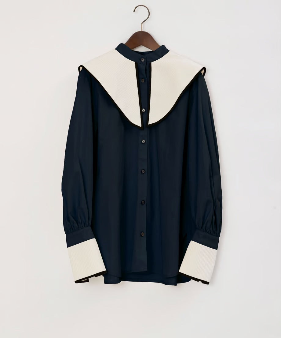 【jesh】Middy collar blouse / Navy