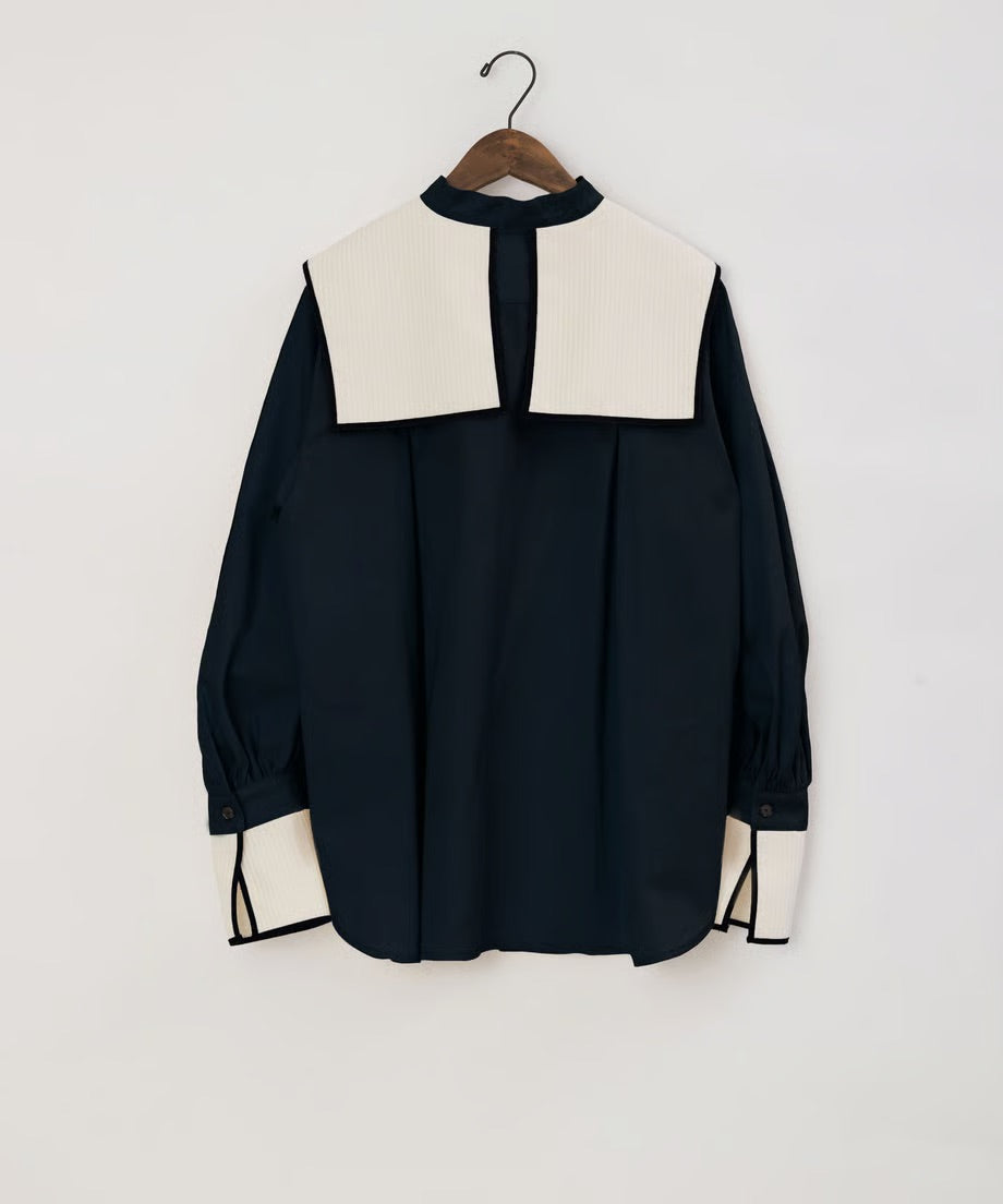 【jesh】Middy collar blouse / Navy