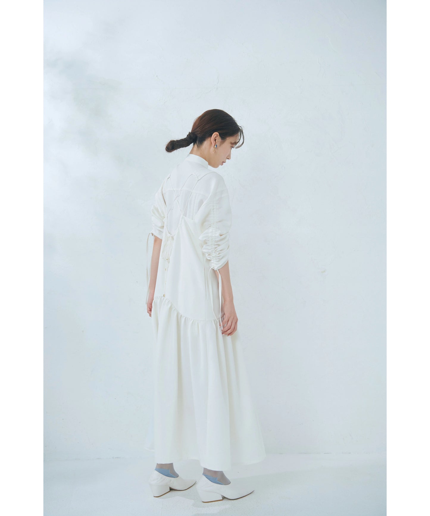 【jesh】Gather Camisole Dress / Ecru