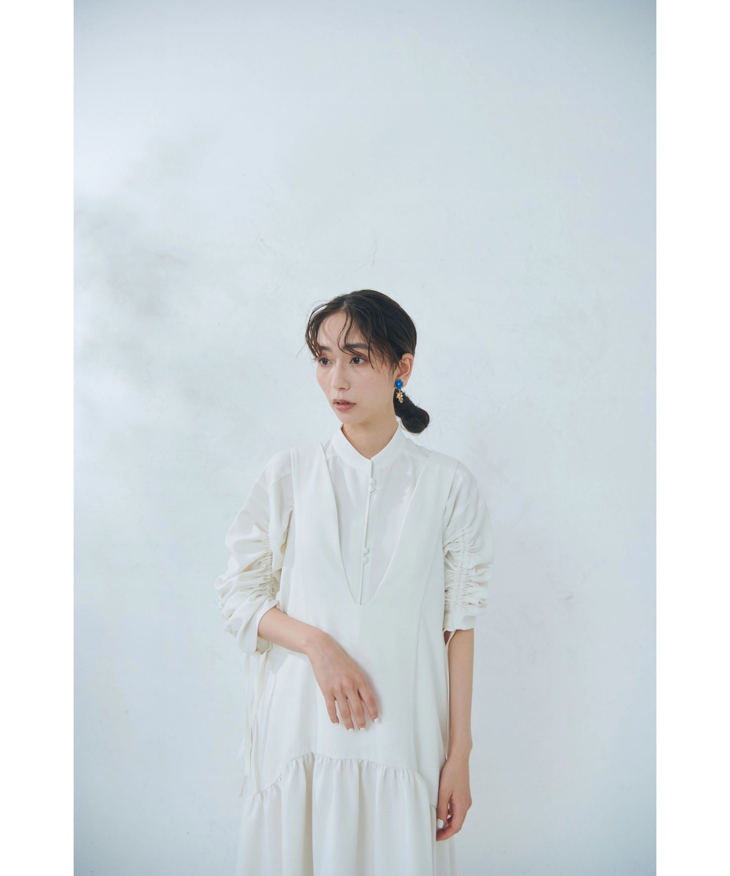 【jesh】Gather Camisole Dress / Ecru