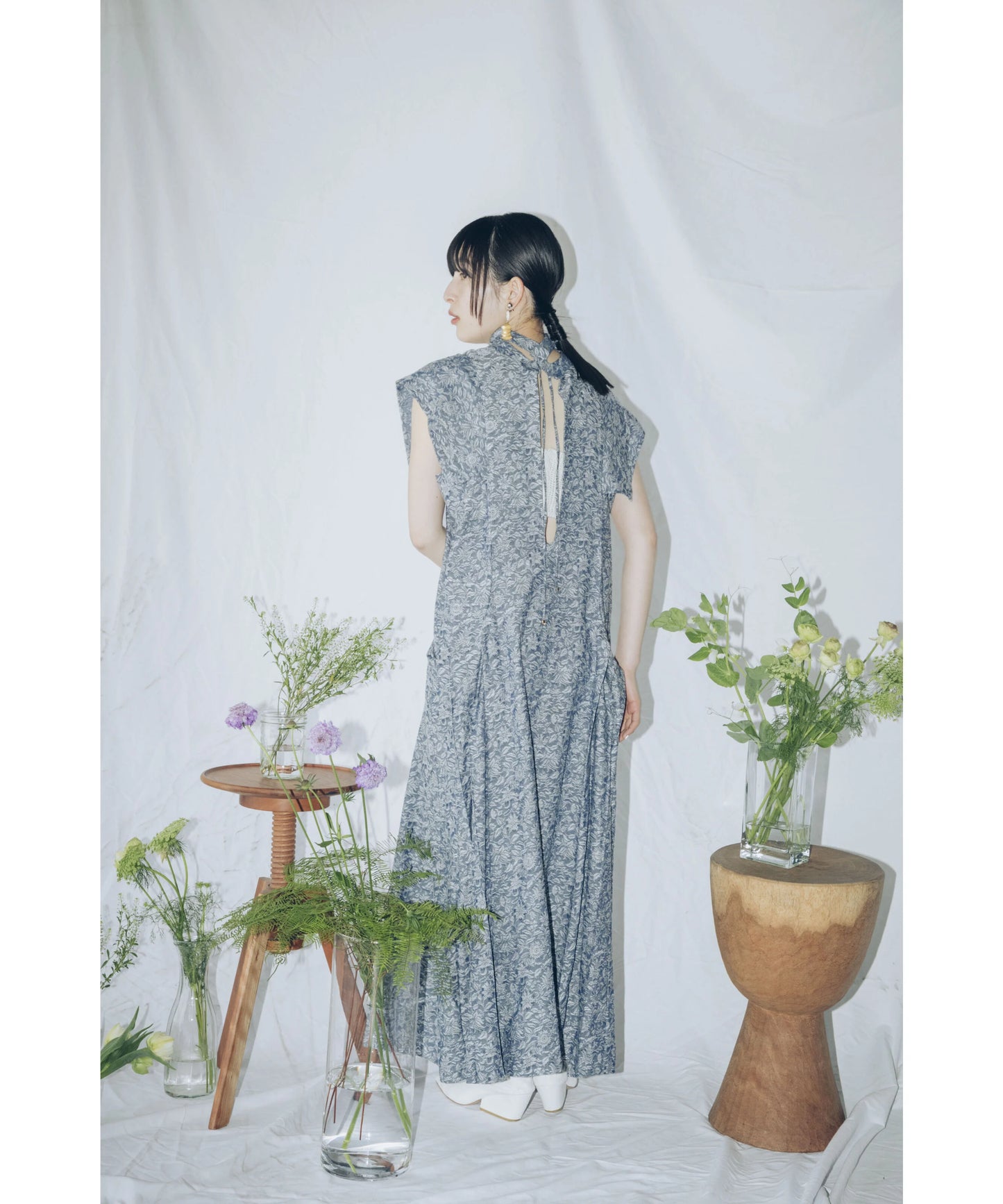 【jesh】Tuck Dress / Navy