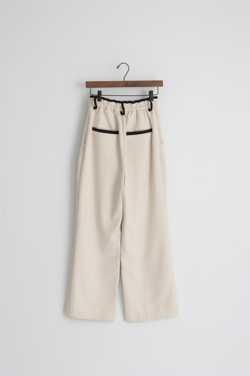 【jesh】Piping pants / Ecru